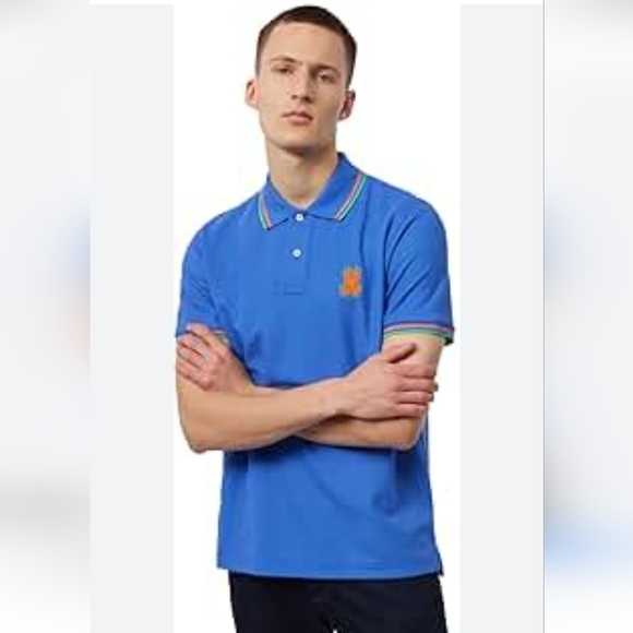 Psycho Bunny Bank Pique Polo Size 4 Darlin Blue Pima Cotton Short Sleeve Collar - Picture 8 of 10